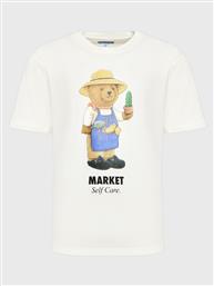 T-SHIRT 399001365 ΛΕΥΚΟ REGULAR FIT MARKET