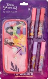LIP SMACKER ΣΕΤ 4ΤΜΧ LIP GLOSS/POUCH DISNEY PRINCESS 1510678E MARKWINS