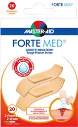 FORTE MED TOUGH PLASTER STRIPS ΑΝΘΕΚΤΙΚΑ ΕΠΙΘΕΜΑΤΑ ΙΔΑΝΙΚΑ ΓΙΑ ΜΙΚΡΟΤΡΑΥΜΑΤΑ ΣΕ ΔΥΟ ΜΕΓΕΘΗ 20 ΤΕΜΑΧΙΑ MASTER AID