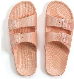 APRICOT GLITTER SLIDERS FREEDOM MOSES από το MAT FASHION