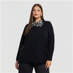 BASIC ΠΛΕΚΤΗ ΜΠΛΟΥΖΑ ΜΕ V-ΛΑΙΜΟΚΟΨΗ MAT FASHION