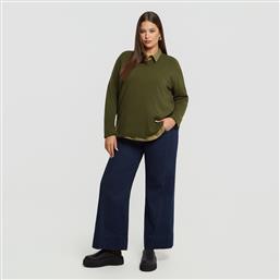 BASIC ΠΛΕΚΤΗ ΜΠΛΟΥΖΑ ΜΕ V-ΛΑΙΜΟΚΟΨΗ MAT FASHION