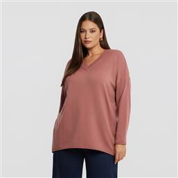 BASIC ΠΛΕΚΤΗ ΜΠΛΟΥΖΑ ΜΕ V-ΛΑΙΜΟΚΟΨΗ MAT FASHION
