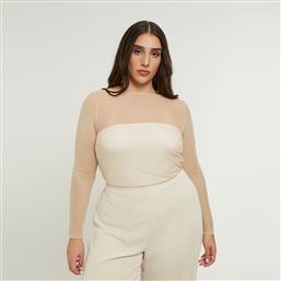 ΜΠΛΟΥΖΑ ΜΑΚΡΥΜΑΝΙΚΗ ΜΕ ΔΙΑΦΑΝΕΙΑ MAT FASHION