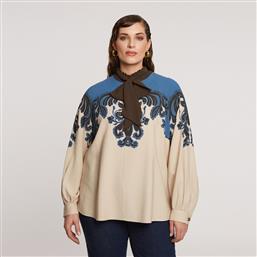ΜΠΛΟΥΖΑ ΜΕ BAROQUE ΜΟΤΙΒΟ ΚΑΙ ΔΕΣΙΜΟ ΣΤΟΝ ΛΑΙΜΟ MAT FASHION