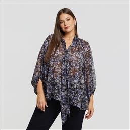 ΜΠΛΟΥΖΑ ΜΕ FLORAL ΜΟΤΙΒΟ ΚΑΙ LUREX ΛΕΠΤΟΜΕΡΕΙΑ MAT FASHION