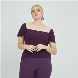 ΜΠΛΟΥΖΑ ΡΙΠ ΜΕ ΤΕΤΡΑΓΩΝΗ ΛΑΙΜΟΚΟΨΗ MAT FASHION
