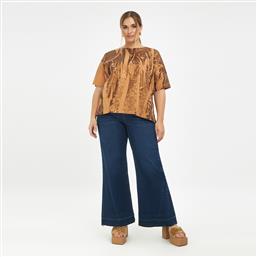 ΜΠΛΟΥΖΑ T-SHIRT ΒΑΜΒΑΚΕΡΗ ΜΕ METALLIC PRINTS MAT FASHION