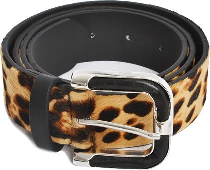 ΔΕΡΜΑΤΙΝΗ ΖΩΝΗ PONY SKIN ΜΕ ΛΕΟΠΑΡ ΣΧΕΔΙΟ MAT FASHION