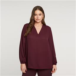 ΚΡΕΠ ΜΠΛΟΥΖΑ V ΜΕ ΜΠΑΛΟΥΝ ΜΑΝΙΚΙΑ MAT FASHION