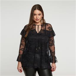 ΜΑΥΡΗ ΔΑΝΤΕΛΕΝΙΑ ΜΠΛΟΥΖΑ ΜΕ ΒΟΛΑΝ MAT FASHION