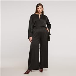 ΜΑΥΡΗ ΣΑΤΕΝ ΠΑΝΤΕΛΟΝΑ PALAZZO ΜΕ ΕΛΑΣΤΙΚΗ ΜΕΣΗ MAT FASHION