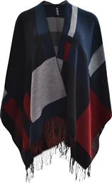 ΠΟΝΤΣΟ ΜΕ ΓΕΩΜΕΤΡΙΚΟ ΣΧΕΔΙΟ & ΚΡΟΣΣΙΑ MAT FASHION