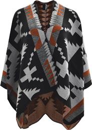 ΠΟΝΤΣΟ ΜΕ TRIBAL ΓΕΩΜΕΤΡΙΚΟ ΣΧΕΔΙΟ MAT FASHION