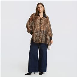ΠΟΥΚΑΜΙΣΑ ΜΕ ΔΙΧΡΩΜΙΑ ΚΑΙ ANIMAL PRINT MAT FASHION