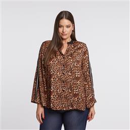 ΠΟΥΚΑΜΙΣΟ ΜΕ ANIMAL PRINT ΚΑΙ SPORTY ΡΙΓΕΣ MAT FASHION