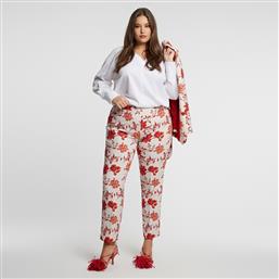 SLIM-FIT ΠΑΝΤΕΛΟΝΙ ΜΕ ΦΛΟΡΑΛ ΣΧΕΔΙΟ MAT FASHION