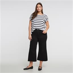 ΤΖΙΝ BASIC CROPPED ΣΕ ΦΑΡΔΙΑ ΓΡΑΜΜΗ MAT FASHION