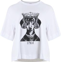 ΒΑΜΒΑΚΕΡΗ ΜΠΛΟΥΖΑ T-SHIRT ΜΕ ΣΤΑΜΠΑ ΚΑΙ STRASS MAT FASHION
