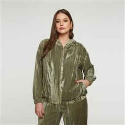 ΖΑΚΕΤΑ ΜΕ ΚΟΥΚΟΥΛΑ CRUSHED VELVET MAT FASHION
