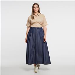 MAXI DENIM ΦΟΥΣΤΑ ΜΕ ΔΕΣΙΜΟ ΣΤΗ ΜΕΣΗ MAT FASHION