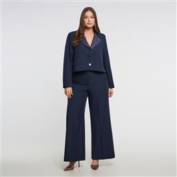 ΠΑΝΤΕΛΟΝΙ WIDE-LEG ΜΕ ΠΛΑΙΝΗ DENIM ΡΙΓΑ MAT FASHION