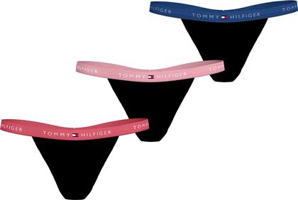 ΣΕΤ 3 ΤΕΜΑΧΙΑ ΣΛΙΠ REPEAT LOGO STRING THONGS TOMMY HILFIGER