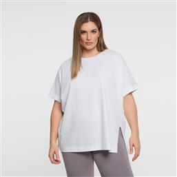 ΒΑΜΒΑΚΕΡΟ T-SHIRT ΜΕ ΑΝΟΙΓΜΑ ΣΤΟ ΤΕΛΕΙΩΜΑ MAT FASHION