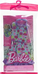 BARBIE: FASHION PACK - TURQUOISE SKIRT AND TOP WITH FLOWERS (HRH39) MATTEL