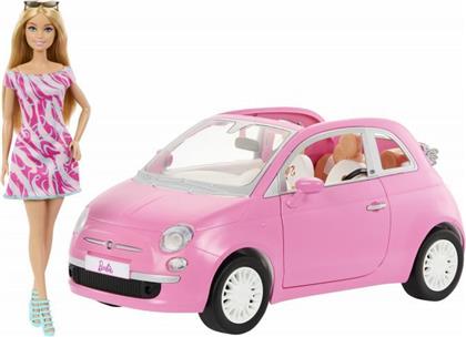 BARBIE FIAT 500CC & ΚΟΥΚΛΑ (HRG59) MATTEL