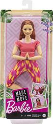 BARBIE: MADE TO MOVE - PINK DYE PANTS RED HAIR CURVY DOLL (GXF07) MATTEL