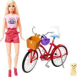 BARBIE ΜΕ ΚΟΥΤΑΒΑΚΙ ΚΑΙ ΠΟΔΗΛΑΤΟ PINK PASSPORT (HWJ00) MATTEL