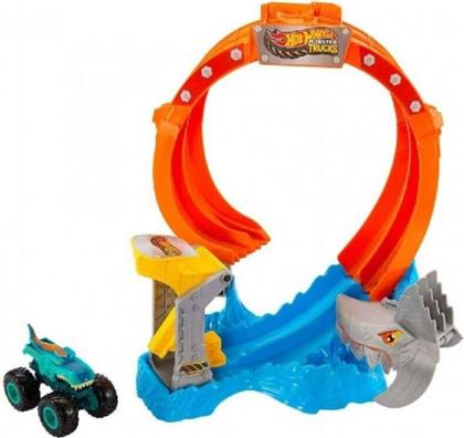 HOT WHEELS MONSTER TRUCKS ΠΙΣΤΑ-ΣΟΥΠΕΡ ΛΟΥΠ ΜΕ ΚΑΡΧΑΡΙΑ (JFR08) MATTEL