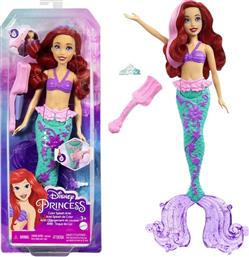 ΚΟΥΚΛΑ DISNEY PRINCESS COLOR SPLASH ARIEL ΓΟΡΓΟΝΑ (HLW00) MATTEL