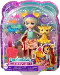 ΚΟΥΚΛΑ ENCHANTIMALS GLAM PARTY - ΚΑΜΗΛΟΠΑΡΔΑΛΗ (HNV29) MATTEL