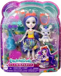 ΚΟΥΚΛΑ ENCHANTIMALS GLAM PARTY - ΖΕΒΡΑ (HNV28) MATTEL