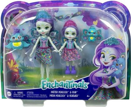 ΚΟΥΚΛΑ ENCHANTIMALS - PATTER PEACOCK ΚΑΙ FLAP MATTEL