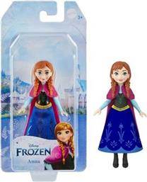 ΜΙΝΙ ΚΟΥΚΛΑ FROZEN ANNA ΜΕ ΜΠΛΕ (HLW97) MATTEL