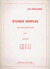 BROUWER LEO - ETUDES (4EME SERIE: NOS 16 A 20) MAX ESCHIG