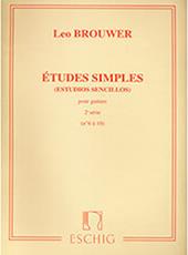 BROUWER LEO - ETUDES SIMPLES 2EME SERIE (NO 6 A 10) MAX ESCHIG