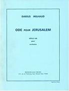 MILHAUD  ODE POUR JESUSALEM OP.440 MAX ESCHIG