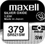 BUTTON CELL BATTERY SILVER SR-621SW / 364 / AG1 / MAXELL