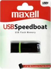 SPEEDBOAT 4GB USB 2.0 FLASH DRIVE BLACK MAXELL