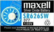 SR626 SILVER SW / AG4 / 377 / 1.55V MAXELL