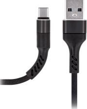 CABLE MXUC-01 TYPE-C FAST CHARGE 2A BLACK MAXLIFE