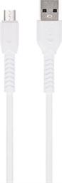 MXUC-04 CABLE USB - MICROUSB 1,0 M 3A WHITE MAXLIFE