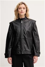 ΔΕΡΜΑΤΙΝO JACKET ΧΡΩΜΑ: ΜΑΥΡΟ, 2526446021200 MAX