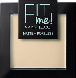 FIT ME MATTE + PORELESS PRESSED POWDER 8,2GR NATURAL IVORY MAYBELLINE από το ATTICA