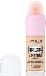 INSTANT ANTI-AGE PERFECTOR 4-IN-1 GLOW MAKEUP ΠΟΛΥΧΡΗΣΤΙΚΟ MAKEUP ΓΙΑ ΛΑΜΠΕΡΗ ΕΠΙΔΕΡΜΙΔΑ ΜΕ ΣΦΟΥΓΓΑΡΑΚΙ 20ML - 0.5 FAIR LIGHT COOL MAYBELLINE