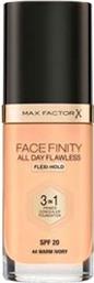 FACEFINITY 3IN1 44 WARM IVORY 30ML MAX FACTOR MAYBELLINE